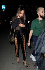 LEIGH-ANNE PINNOCK Leaves Tape Club in London 09/16/2017