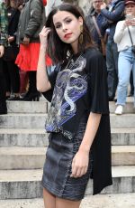 LENA MEYER-LANDRUT Arrives at Balmain Spring/Summer 2018 Fashion Show 09/28/2017