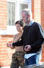 LILY ALLEN and Sam Cooper Out in London 09/07/2017