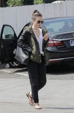 LILY COLLINS Leaves a Gym in Beverly Hills 09/16/2017