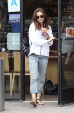 LILY COLLINS Out for a Coffee in Los Angeles 09/15/2017
