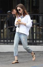 LILY COLLINS Out for a Coffee in Los Angeles 09/15/2017
