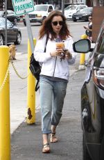 LILY COLLINS Out for a Coffee in Los Angeles 09/15/2017