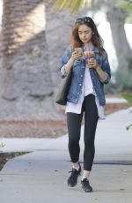 LILY COLLINS Out in Beverly Hills 09/06/2017