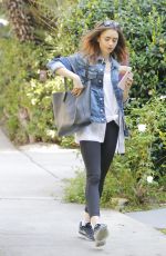 LILY COLLINS Out in Beverly Hills 09/06/2017