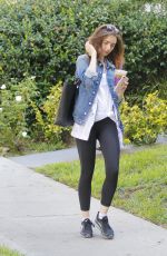 LILY COLLINS Out in Beverly Hills 09/06/2017