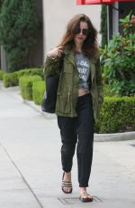LILY COLLINS Out in Beverly Hills 09/18/2017