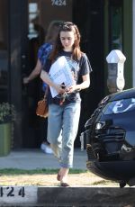 LILY COLLINS Out Shopping in Los Angeles 09/20/2017