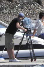 LILY JAMES on the Set of Mamma Mia in Croatia 09/12/2017