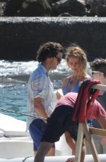 LILY JAMES on the Set of Mamma Mia in Croatia 09/12/2017