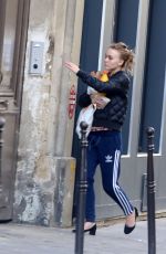LILY-ROSE DEPP Out and About in Paris 09/25/2017