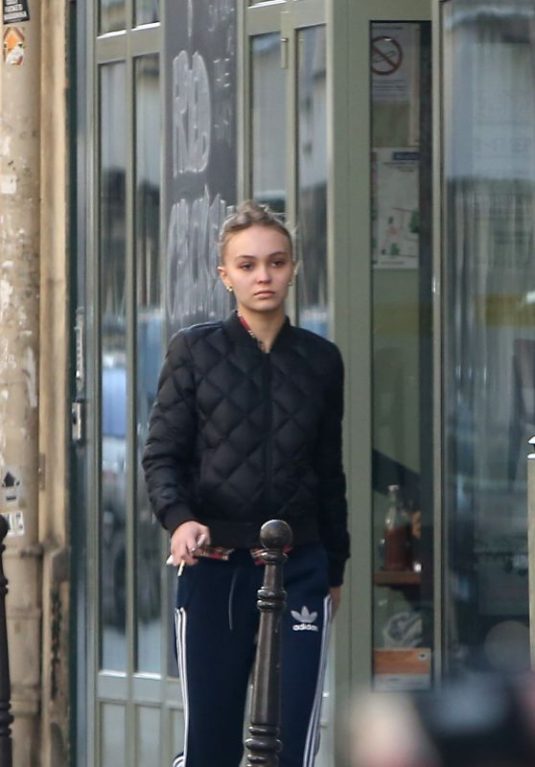 LILY-ROSE DEPP Out and About in Paris 09/25/2017