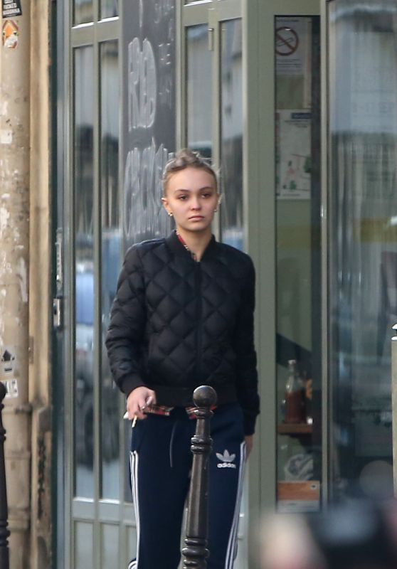 LILY-ROSE DEPP Out and About in Paris 09/25/2017