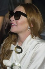 LINDSAY LOHAN at a Fashion Show in Madrid 09/15/2017
