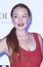 LINDSAY LOHAN at Jorge Vazquez Spring/Summer 2018 Collection Presentation in Madrid 09/18/2017