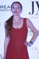 LINDSAY LOHAN at Jorge Vazquez Spring/Summer 2018 Collection Presentation in Madrid 09/18/2017