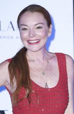 LINDSAY LOHAN at Jorge Vazquez Spring/Summer 2018 Collection Presentation in Madrid 09/18/2017