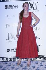 LINDSAY LOHAN at Jorge Vazquez Spring/Summer 2018 Collection Presentation in Madrid 09/18/2017