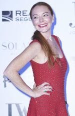LINDSAY LOHAN at Jorge Vazquez Spring/Summer 2018 Collection Presentation in Madrid 09/18/2017