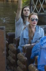LINDSAY LOHAN at Maria Ke Fisherman Fashion Show in Madrid 09/18/2017