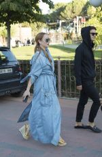 LINDSAY LOHAN at Maria Ke Fisherman Fashion Show in Madrid 09/18/2017