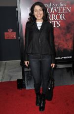 LISA EDELSTEIN at Halloween Horror Nights Opening Night in Hollywood 09/15/2017