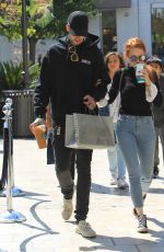 MADELAINE POETSCH and Travis Mills Out at The Grove in Los Angeles 09/23/2017