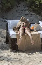 MAJA KRAG and a Friend at a Beach in Tulum 09/21/2017
