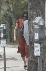MANDY MOORE Leaves a Hair Salon in Beverly Hills 09/16/2017