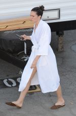 MANDY MOORE on the Set of This is Us in Los Angeles 08/30/2017