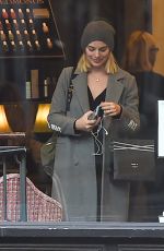 MARGOT ROBBIE at Paul Edmonds Salon in Knightsbridge 09/10/2017
