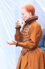 MARGOT ROBBIE on the Set of Mary Queen of Scots Movie 09/04/2017