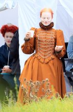 MARGOT ROBBIE on the Set of Mary Queen of Scots Movie 09/04/2017