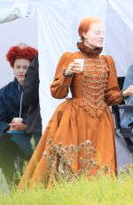MARGOT ROBBIE on the Set of Mary Queen of Scots Movie 09/04/2017