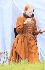 MARGOT ROBBIE on the Set of Mary Queen of Scots Movie 09/04/2017