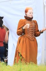MARGOT ROBBIE on the Set of Mary Queen of Scots Movie 09/04/2017