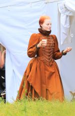 MARGOT ROBBIE on the Set of Mary Queen of Scots Movie 09/04/2017