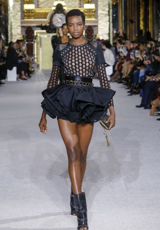 MARIA BORGES at Balmain Spring/Summer 2018 Fashion Show