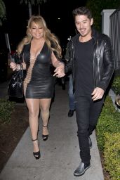 MARIAH CAREY Out for Dinner at Gracias Madre in West Hollywood 09/22/2017