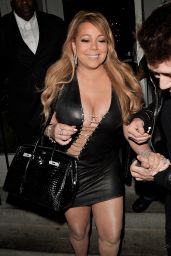 MARIAH CAREY Out for Dinner at Gracias Madre in West Hollywood 09/22/2017