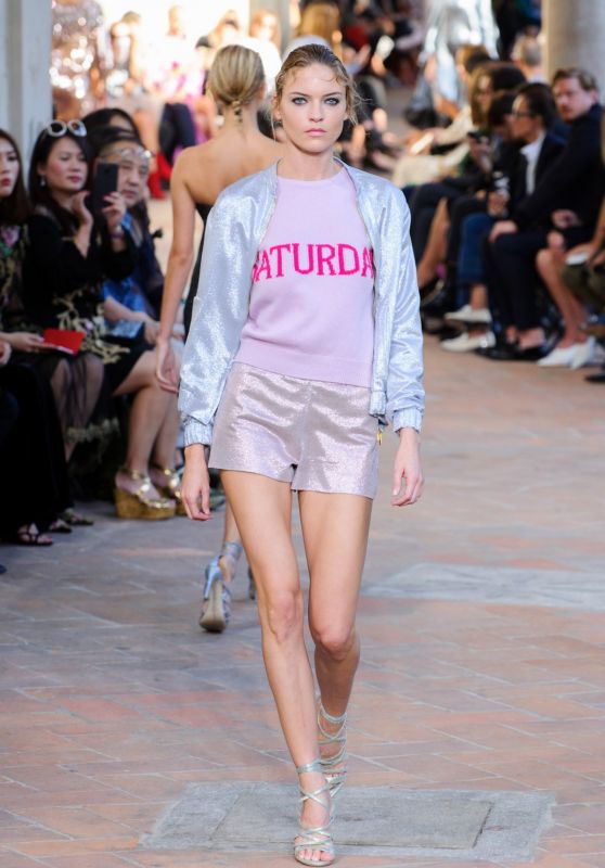 MARTHA HUNT at Alberta Ferretti Spring/Summer 2018 Fashion Show