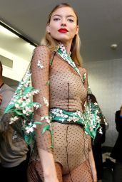 MARTHA HUNT at Blumarine Fashion Show at Milan Fashion Week 09/23/2017