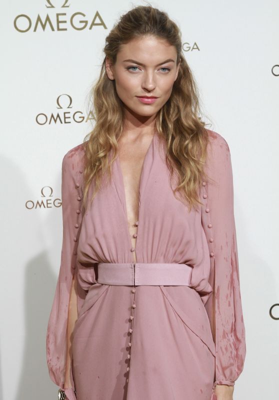 MARTHA HUNT at Omega Her Time Exhibition Launch Party in Paris 09/29/2017
