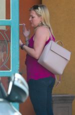 MELISSA JOAN HART Out for Coffee at Starbucks in Beverly Hills 09/13/2017