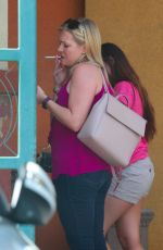 MELISSA JOAN HART Out for Coffee at Starbucks in Beverly Hills 09/13/2017