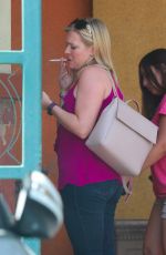MELISSA JOAN HART Out for Coffee at Starbucks in Beverly Hills 09/13/2017
