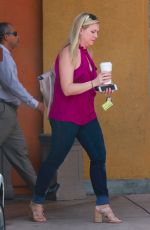 MELISSA JOAN HART Out for Coffee at Starbucks in Beverly Hills 09/13/2017