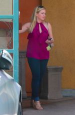MELISSA JOAN HART Out for Coffee at Starbucks in Beverly Hills 09/13/2017