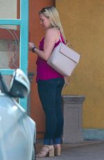 MELISSA JOAN HART Out for Coffee at Starbucks in Beverly Hills 09/13/2017