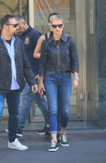 MICHELLE HUNZIKER and AURORA RAMAZZOTTI Out in Milan 09/12/2017